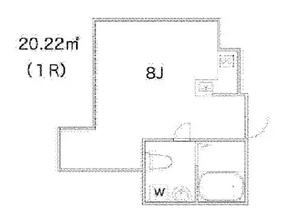 FRANCESCA代田橋ウエスト(ワンルーム/3階)の間取り写真