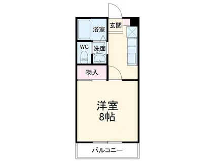 ハイツM-3(1K/1階)の間取り写真