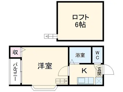 スプランドゥール道徳(1K/1階)の間取り写真