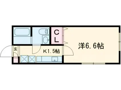 BESTSTAGE スカイツリー(1K/1階)の間取り写真