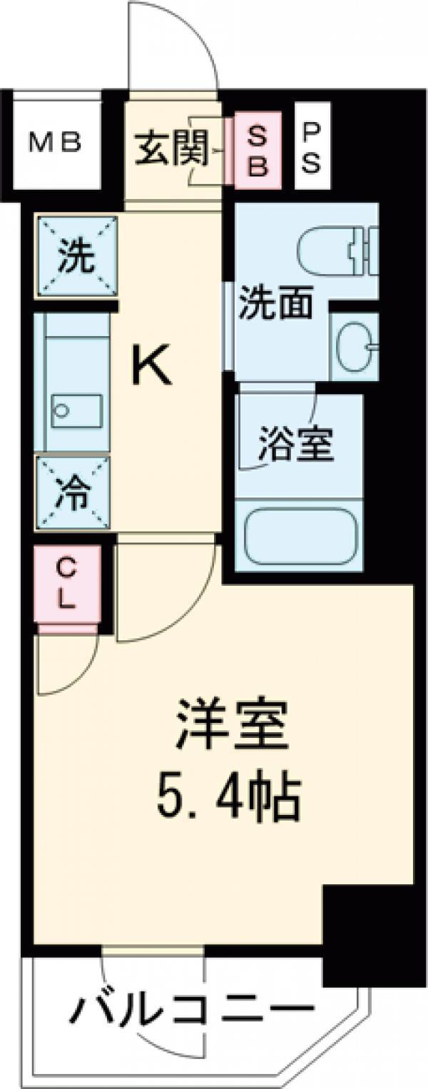 BPRレジデンス青砥(1K/11階)の間取り写真