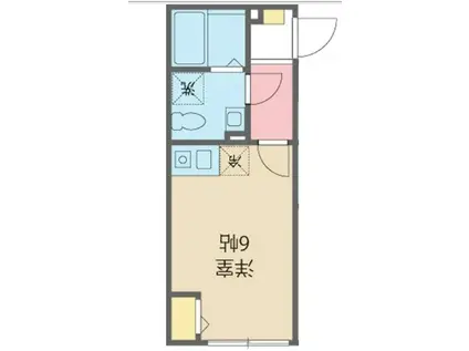 GRANBIOS久我山(1K/1階)の間取り写真