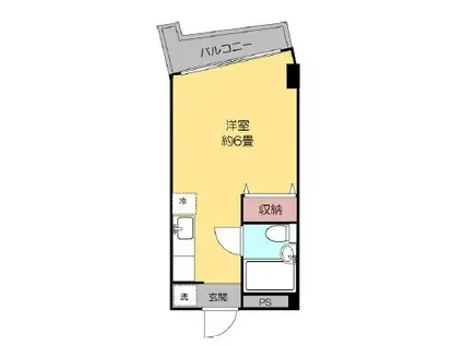 メゾン行徳駅前(ワンルーム/4階)の間取り写真