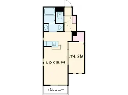 ビューテラスレモン3(1LDK/1階)の間取り写真