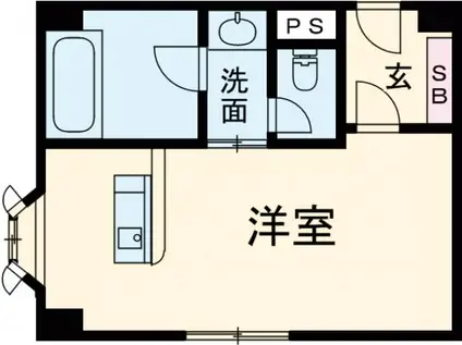シンエイ第9西葛西マンション(ワンルーム/5階)の間取り写真