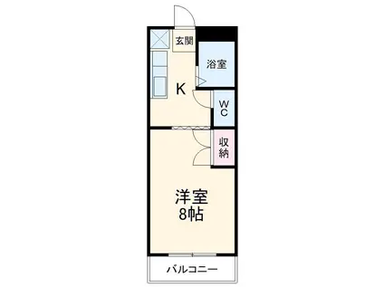 第7磯部コーポ(1K/3階)の間取り写真