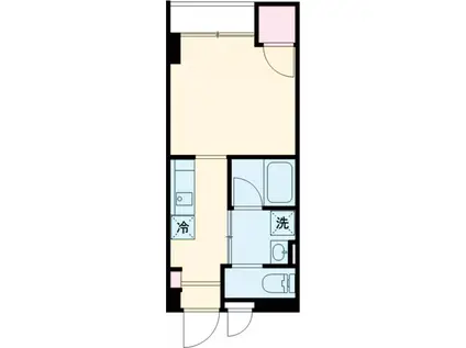 ドマ-ニ弦巻(1K/3階)の間取り写真