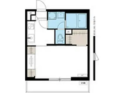 リブリ・スター南橋本(1K/2階)の間取り写真