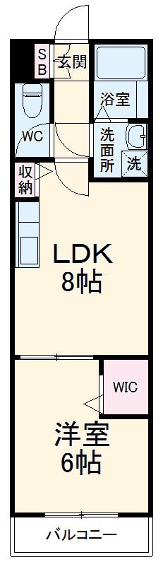 REGAROⅨ(1LDK/1階)の間取り写真