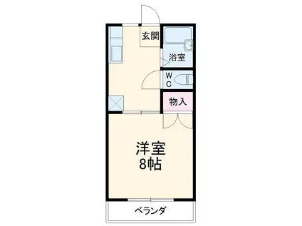エタニティPART2(1K/1階)の間取り写真