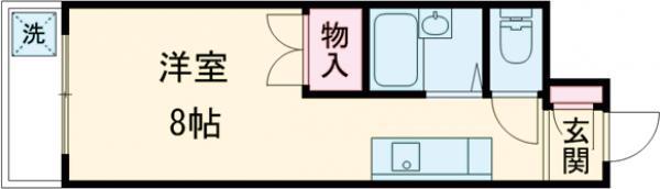BLD.SATO(ワンルーム/4階)の間取り写真