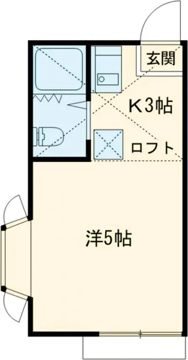 シャトル経堂 2階階 間取り
