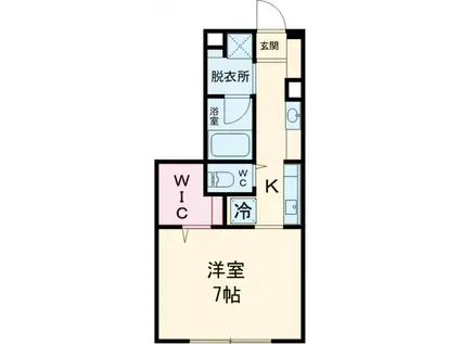 GLANZ Ⅴ(1K/1階)の間取り写真