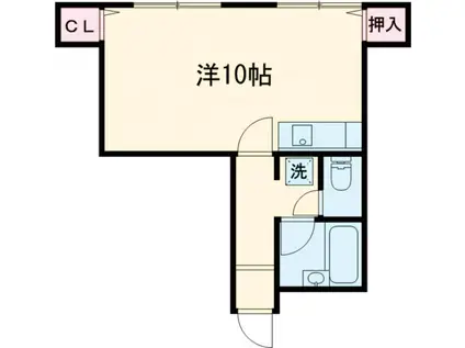 コメイ第3ビル(1K/3階)の間取り写真