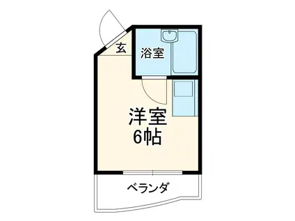 八事ベルハウス(ワンルーム/3階)の間取り写真