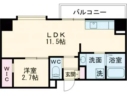 グランコート茨木永代町(1LDK/2階)の間取り写真