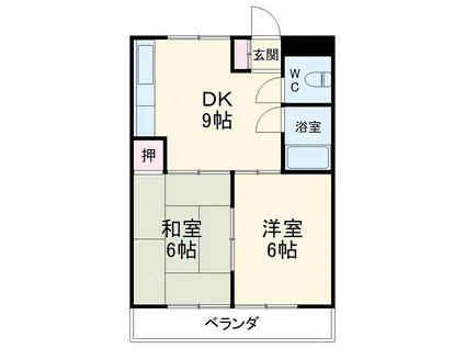 第5菊屋ビル(3DK/3階)の間取り写真