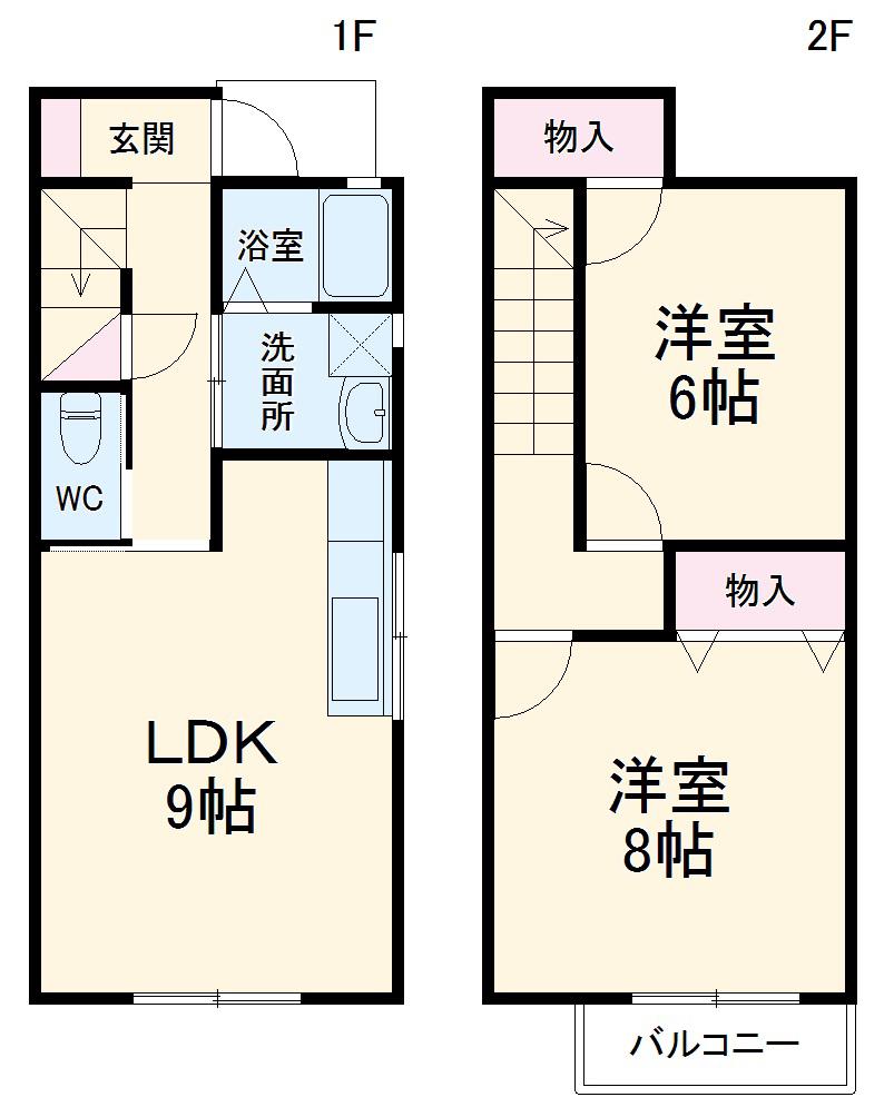 ガーデンテラス(2LDK)の間取り写真