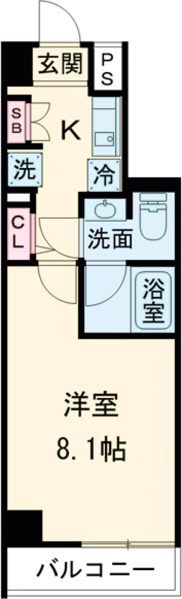 ラフィスタ西荻窪(1K/3階)の間取り写真