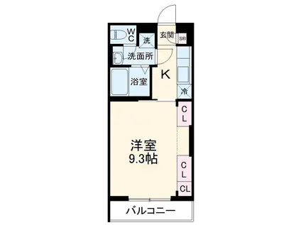 リブリライフ(1K/2階)の間取り写真