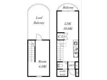コスモ78(1LDK/3階)の間取り写真
