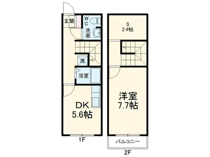 ウィル・サイド　Ⅲ(1SDK)の間取り写真