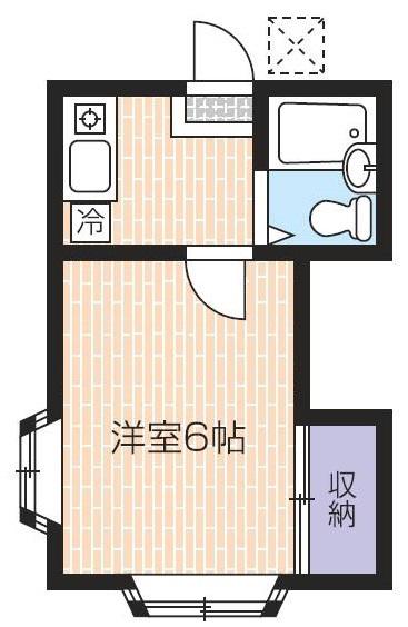 昭和コーポ(1K/1階)の間取り写真