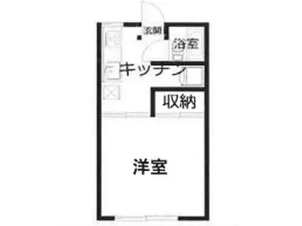 メゾン・ド・シアン(1K/2階)の間取り写真