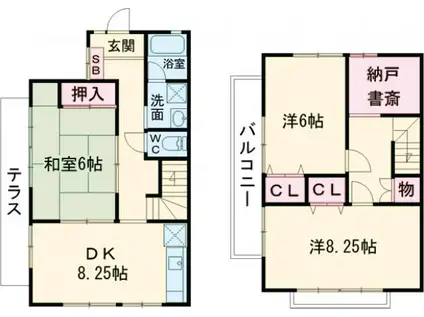 金井ビューヒルズ第２(3SDK)の間取り写真