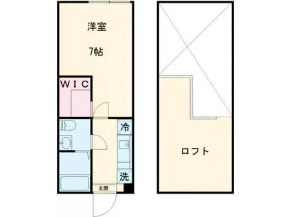 アザーレ・バモス柿生(1K/3階)の間取り写真
