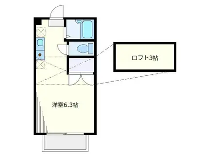 アーバンヒル青葉台(1K/1階)の間取り写真