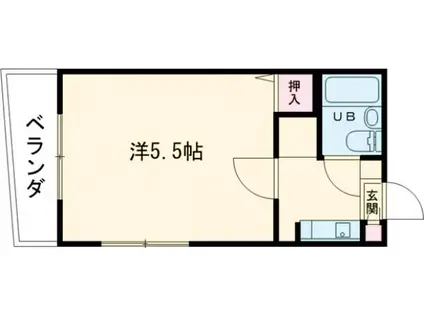 フォルテ青戸(1K/3階)の間取り写真