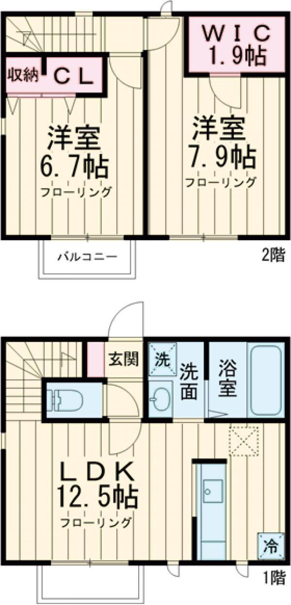 メゾンドフォーシーズン(2LDK)の間取り写真