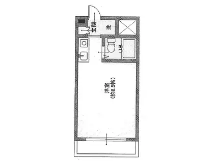 グランドビュー大池(1K/2階)の間取り写真