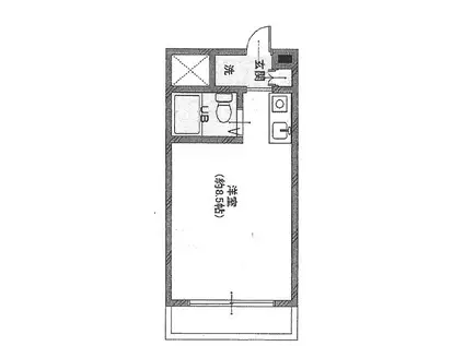 グランドビュー大池(ワンルーム/3階)の間取り写真