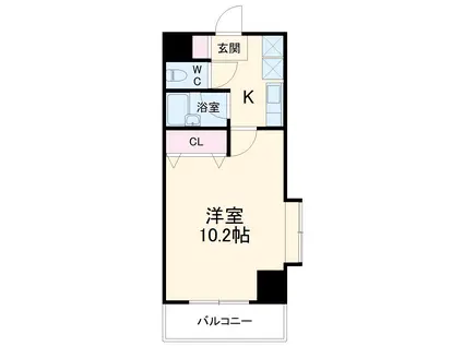 ダイヤマンション(1K/5階)の間取り写真