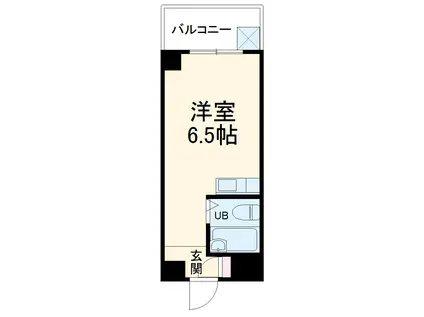 ライオンズマンション横須賀中央第2(ワンルーム/3階)の間取り写真