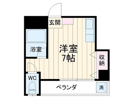 FKスミヨシ(ワンルーム/3階)の間取り写真