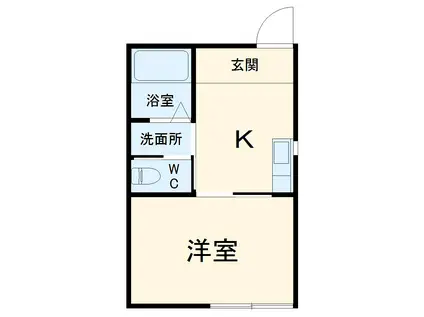 LIKE星久喜A棟(1K/3階)の間取り写真
