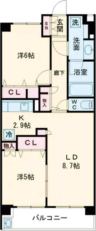 日神パレステージ武蔵関 5階階 間取り