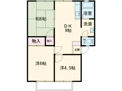 ハイツ・オーエム(3DK/2階)の間取り写真