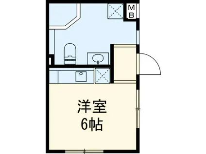 Ⅰ RASHIKU 中山(ワンルーム/1階)の間取り写真