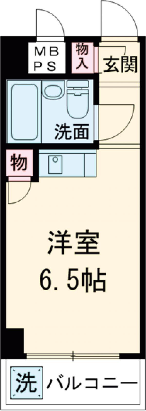 セザール第二蒲田(ワンルーム/3階)の間取り写真