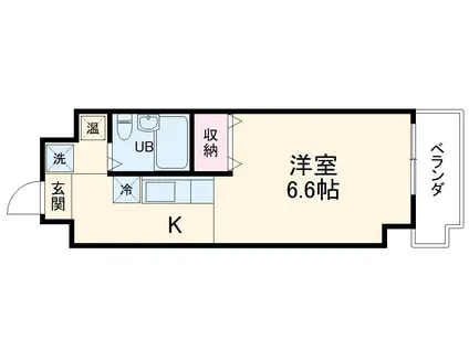 リュヴァン豊中柴原(ワンルーム/4階)の間取り写真