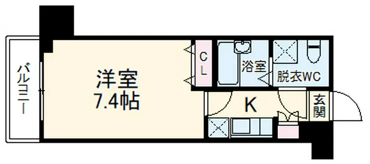 フェニックス横濱関内BAY MARKS 7階階 間取り