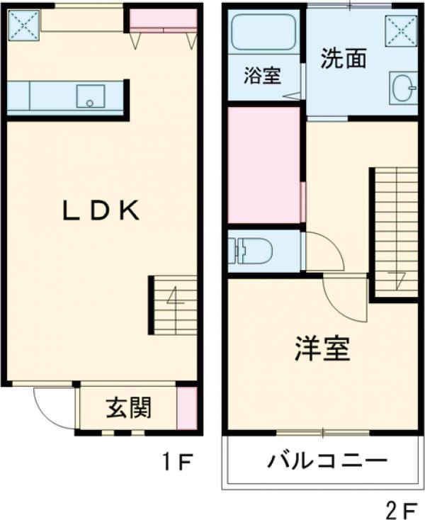 SQUARE PIT Ⅱ(1SLDK/1階)の間取り写真