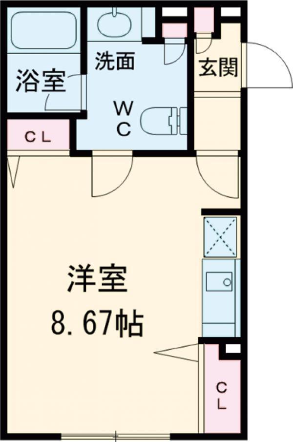 GRAN PASEO明大前Ⅲ(ワンルーム/3階)の間取り写真