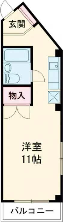 パルテノン久米川 3階階 間取り