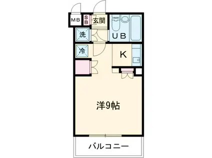 リラッサ柴又(ワンルーム/2階)の間取り写真