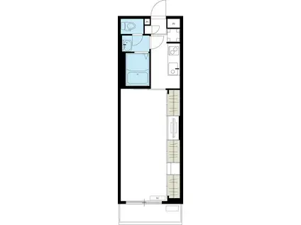 リブリ・FEEL-M湘南3(1K/2階)の間取り写真